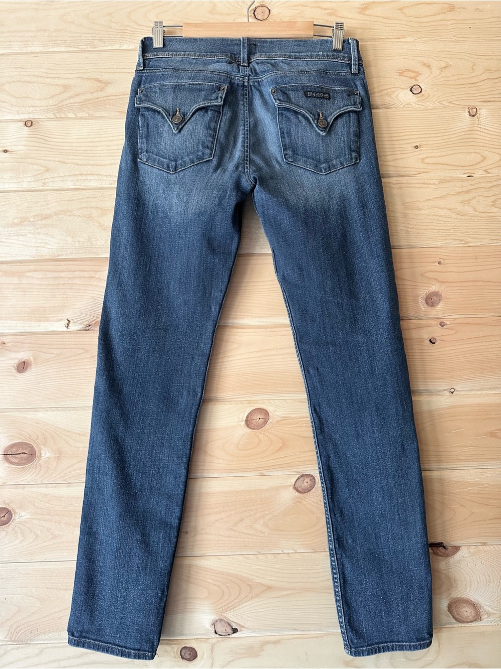 HUDSON Collin Flap Stretch Skinny Jeans Medium Wash Size 29 NW422ZBA